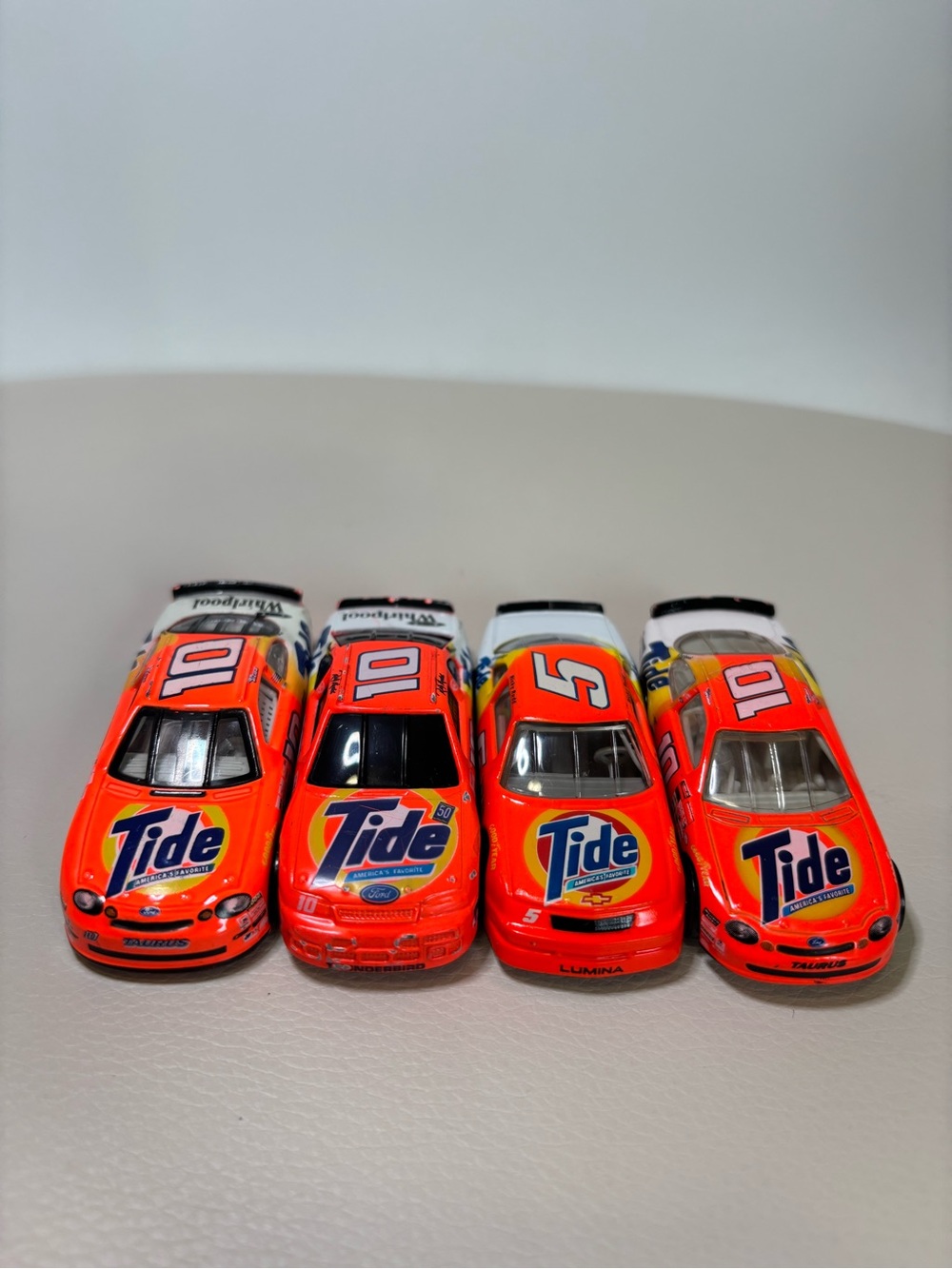Vintage 1990s Nascar Tide Diecast Race cars in 1:24 scale